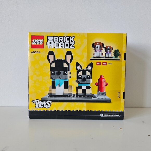 NIB LEGO 40544 BrickHeadz Pets French Bulldog 237 pcs - FACTORY SEALED! RETIRED! - Picture 4 of 5